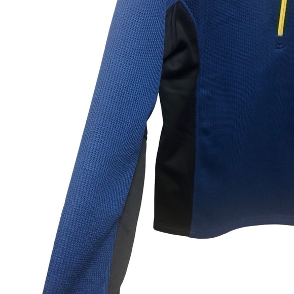 Spyder Men’s Knit Blue Outbound Core 1/4 Zip Pullover Sweatshirt Jacket Mens L - Picture 6 of 12